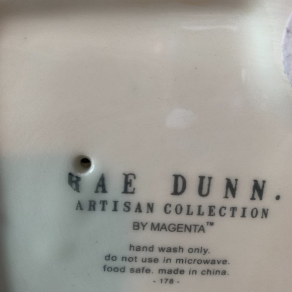 Rae Dunn 4 Slice Toast Hole Ivory Magenta Ceramic Breakfast NEW - Picture 4 of 4